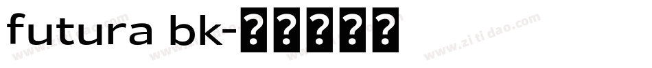 futura bk字体转换